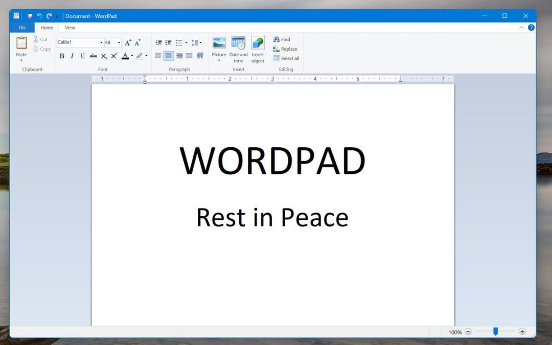 Microsoft bids adieu to WordPad